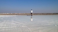 Great Rann of Kutch terkenal karena bentang alamnya yang spektakuler, alam yang masih liar, dan pertanian garamnya. Wilayah ini disebut pula dengan nama Kutch, artinya ada masa di mana akan basah dan masa kering (CNN Travel)