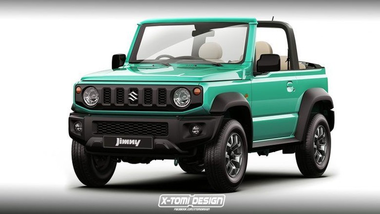 Suzuki Jimny tanpa atap. Foto: Xtomi Design Suzuki Jimny tanpa atap. Foto: Xtomi Design