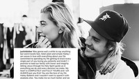 Justin Bieber sangat bahagia setelah pertunangan tersebut. Begitu juga dengan sang kekasih. Foto: Dok. Instagram/justinbieber