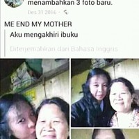 Kasih sayang juga tak hanya diungkapkan untuk pasangan saja, tetapi bisa juga dengan ibu. Tapi, ada yang salah dengan penulisannya.Foto: Istimewa