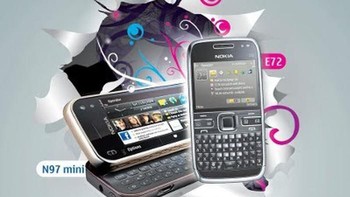 Nokia N97 Mini dan Nokia E72. Foto: istimewa