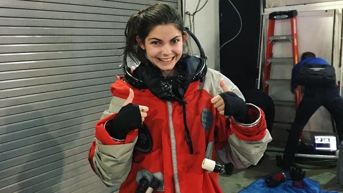 Alyssa Carson dalam balutan seragam NASA. Foto: Instagram/nasablueberry Alyssa Carson dalam balutan seragam NASA. Foto: Instagram/nasablueberry