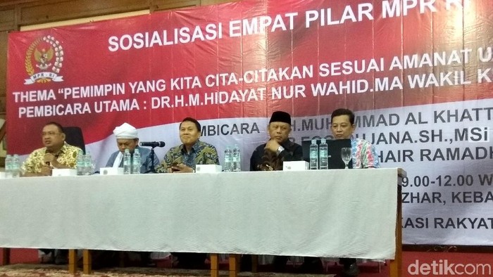 Sosialisasi 4 Pilar MPR, Al Khaththath-Eggi Sudjana Jadi Pembicara