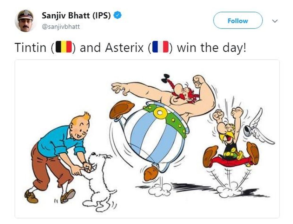 Prancis Vs Belgia Dalam Meme Asterix Vs Tintin