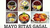 Mau kurus, sampai-sampai menjalani diet mayo. Yah ujung-ujungnya tetep mayo ritas gagal. Duh, sabar ya! Foto: Istimewa