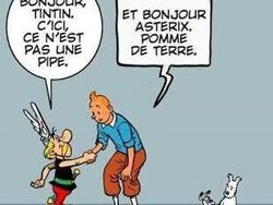Prancis Vs Belgia dalam Meme Asterix Vs Tintin