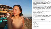 Fotonya di pantai melulu, suka ya pamer payudara, yes. kidz zaman now gak heran deh... ujar netizen. Foto: Dok. Instagram/shafaharris