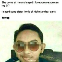 Remaja ini menuliskan bahwa ia menolak untuk menjadi pacar seorang wanita, karena memiliki standar yang tinggi. Foto: Istimewa