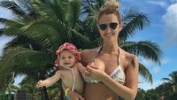 Rafaella sudah pasti jadi supporter nomor satu bagi Axel Witsel. Semoga itu memberi energi ekstra bagi Axel untuk menghadapi Prancis Rabu (11/7) dinihari nanti(Instagram/@r_babyberry)  