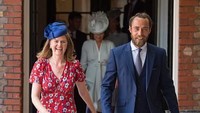Adik laki-laki Kate Middleton, James Middleton pun turut hadir dalam upacara pembaptisan Pangeran Louis. Dominic Lipinski - WPA Pool/Getty Images.