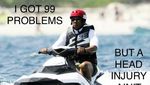 Meme Lucu Jay Z saat Main Jet Ski