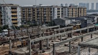 Begini penampakan terkini pembangunan Pasar Ikan Muara Baru Jakarta dengan konsep pasar ikan modern.