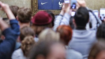 Mbappe pun ibarat karya seni pada pertandingan tadi malam. Foto: Istimewa