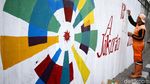 Warna-warni Asian Games Percantik Flyover Abdullah Syafei