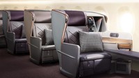 Airbus A350-900 ULR juga menyediakan kelas bisnis bagi traveler yang ingin menikmati perjalanan panjang dengan nyaman. (Singapore Airlines)