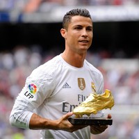 Cristiano Ronaldo yang pernah dinobatkan sebagai pria terseksi di dunia juga menjadi nominator 100 Most Handsome Faces dari TC Candler. Foto: Denis Doyle/Getty Images