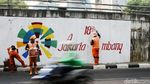 Warna-warni Asian Games Percantik Flyover Abdullah Syafei