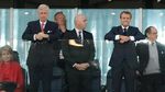 Selebrasi Macron di Samping Raja Belgia saat Prancis Cetak Gol