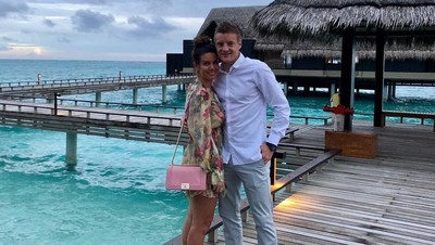 Foto: Liburan Romantis Jamie Vardy dan Istri