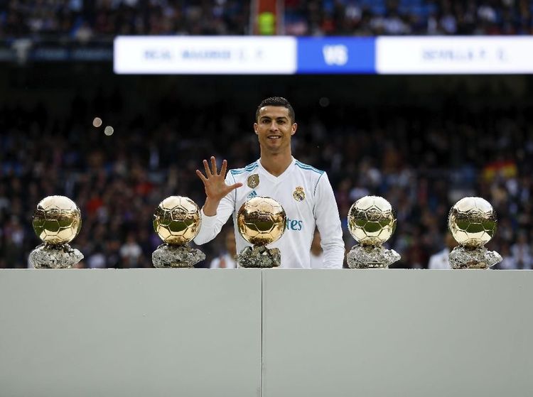 Foto: 5 Ballon dOr Cristiano Ronaldo, Belum Nambah Lagi Sejak 2017