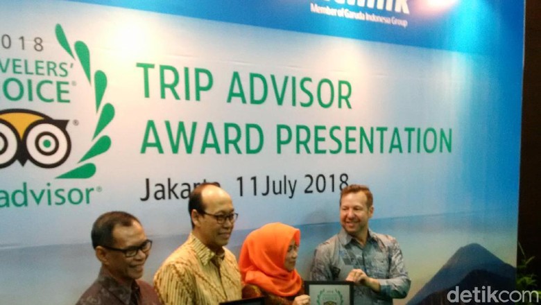Foto: Penerimaan penghargaan Citilink dan Garuda Indonesia oleh TripAdvisor (Masaul/detikTravel) Foto: Penerimaan penghargaan Citilink dan Garuda Indonesia oleh TripAdvisor (Masaul/detikTravel)