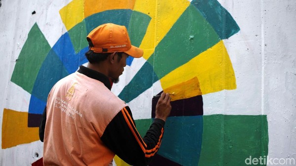 Warna-warni Asian Games Percantik Flyover Abdullah Syafei