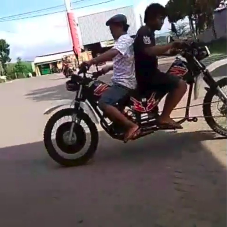 Motor Trail Bermuka Dua. Foto: Screenshot Instagram/agt205gila_trail Motor Trail Bermuka Dua. Foto: Screenshot Instagram/agt205gila_trail