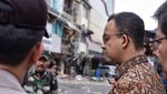 Momen Anies Kunjungi Lokasi Ledakan di Ruko Grand Wijaya
