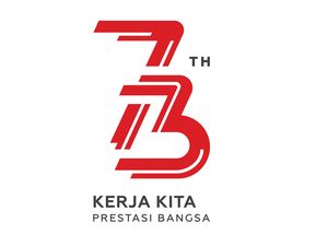 Ini Logo HUT Ke-73 RI, Bertema Kerja dan Energi