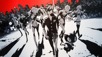 Karya seni yang dapat ditemukan di game Persona 5 ini berjudul Premium Package Art dan diciptakan oleh ATLUS Artwork Team. Foto: Josh Miller/CNET