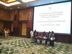 Sah, Proses Akuisisi 51% Saham Freeport Dimulai