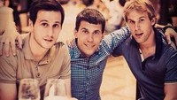 Ini foto jadul Kalinic. Bersama dua temannya, foto ini diambil pada tahun 2013 lalu. Foto: instagram @nikolakalinic