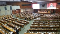 DPR hari ini menggelar rapat paripurna dengan agenda penyampaian laporan hasil pembahasan pembicaraan pendahuluan RAPBN 2019 (Foto: Marlinda Oktavia Erwanti/detikcom)