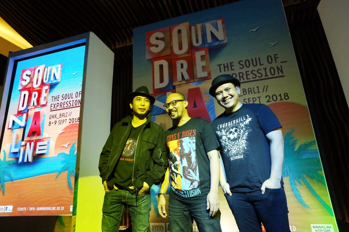 Festival musik Soundrenaline 2018 siap digelar di GWK, Bali, pada 8-9 September mendatang. Limp Bizkit hingga Padi Reborn siap menghibur.