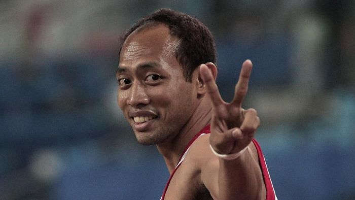 Suryo Agung Wibowo saat tampil di Asian Games 2010 Guanngzhou. (Adam Pretty/Getty Images) Suryo Agung Wibowo saat tampil di Asian Games 2010 Guanngzhou. (Adam Pretty/Getty Images)