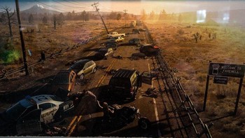 Karya ciptaan Joel Mandish ini berjudul Highway Loot dan dapat ditemukan di game Days Gone. Foto: Josh Miller/CNET