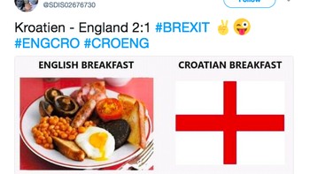 Inggris jadi santapan Kroasia. Foto: Internet