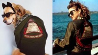 Foto ikonik film Desperately Seeking Susan pada tahun 1985 di mana Madonna berperan sebagai Susan. Dok. Instagram/max_et_vincent