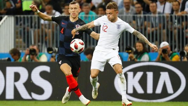  Wingback Inggris Kieran Trippier diragukan tampil melawan Belgia karena cedera saat menghadapi Kroasia 