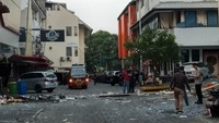 Polisi menyebut tidak ada korban luka maupun korban jiwa akibat ledakan itu.Foto: Yulida Medistiara/detikcom