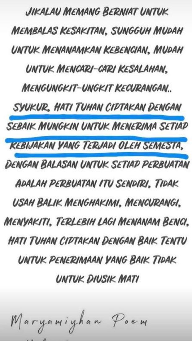 Tak Dapat Restu dari Ibu Eza Gionino, Ini Curhatan Hati Meiza Aulia