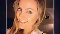 Inilah Sara Johansson, seorang pilot cantik dari Swedia. Menjadi kapten dalam boeing 737, gadis cantik ini suka traveling juga (johsara/Instagram)  