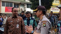 Pantauan detikcom, Kamis (12/7/2018), Anies tiba di lokasi sekitar pukul 07.30 WIB.
