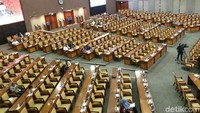 Rapat paripurna diselenggarakan di gedung Nusantara II DPR, Senayan, Jakarta (Foto: Marlinda Oktavia Erwanti/detikcom)