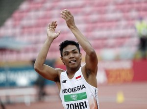 Juara Dunia Lalu Muhammad Zohri Dulu Lari Tanpa Sepatu di Kampung