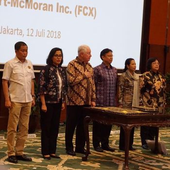 Live Report: Perjanjian Akuisisi 51% Saham Freeport ke RI 