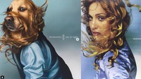 Ia pun juga membuat parodi dari cover album Madonna yakni Ray of Light. Dok. Instagram/max_et_vincent