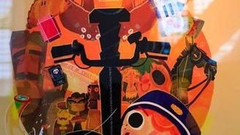 Karya berjudul Penfurzy Peril ini dapat ditemukan di game Knights and Bikes dan diciptakan oleh Rex Crowle. Foto: Josh Miller/CNET