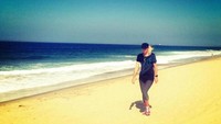 Petenis ini senang wisata pantai lho (Maria Sharapova/Facebook) 