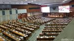 Bangku-bangku Kosong di DPR Saat Rapat Paripurna RAPBN